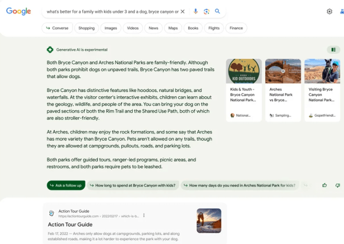 Google AI powered snapshot
